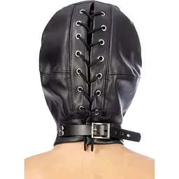 Капюшон для БДСМ з відкритими очима і ротом Fetish Tentation Open mouth and eyes BDSM hood - мініатюра 2