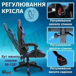 Геймерське крісло 4Points GT Синє - мініатюра 11