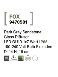 Вуличний світильник FOX NOVA LUCE 9470581 - мініатюра 7