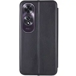 Шкіряний чохол-книжка Classy для Oppo A60 4G Чорний - мініатюра 2