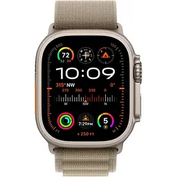 Розумний годинник Apple Watch Ultra 2 49mm Titanium Case with Olive Alpine Loop Small (MREX3 / MRFH3) - мініатюра 2