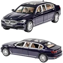 Колекційна металева модель автомобіля АвтоЕксперт BMW 760Li з інерцією, світлом та звуком 1:24