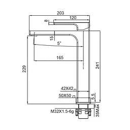 Змішувач для раковини Koer KB-11009-01 (KR3500) - мініатюра 2