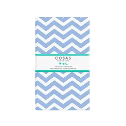 Набір євро простирадло Cosas White/Light Blue Zigzag 220х240 см (SetSheet_White_ZigLBlue_220х240) - мініатюра 5