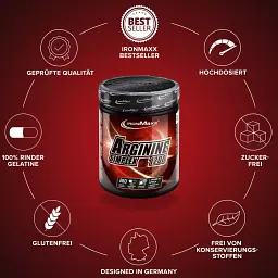 Амінокислоти IronMaxx Arginin Simplex 1200, 260 капсул - мініатюра 3