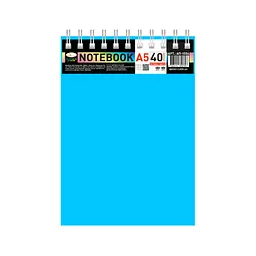 Блокнот Апельсин А5 В-БП5-40Light-Blue 40 аркушів, пружина зверху