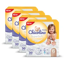 Підгузки Chicolino Super Soft Розмір 6 (16+ кг) 30 шт, 4 Упаковки (4823098414674) - мініатюра 8