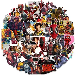 Стікерпак Набір наклейок GeekLand Deadpool Дедпул 50 штук SP DL 02