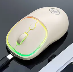 Игровая мышь беспроводная iMICE W618, 4 кнопок, аккумулятор, 1600dpi, 2.4Ghz, White - мініатюра 4