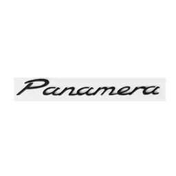 Емблема напис Panamera для Porsche 208х22мм чорна МАТОВА пластик (на скотчі)