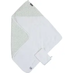 Рушник з капюшоном Childhome Forest, 80x80 см, м'ятний (CCBCJVF) - мініатюра 2