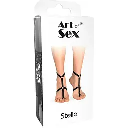 Чокер на 2 ніжки Art of Sex Stelia білий - мініатюра 2