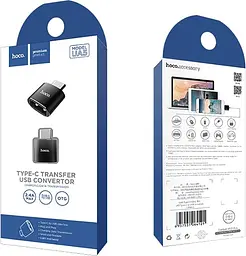Перехідник Hoco UA5 Type-C to USB Black (64121) [78131] - мініатюра 7