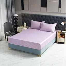 Простирадло на резинці 140*200 +наволочки 50*70 арт.22119-20 рожевий ТМ"MALLORY HOME"