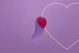 Вібратор у трусики FairyGasm HeartGem violet, на магніті, пульт ДК - мініатюра 9