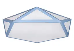 Люстра стельова LED Levistella 752L68 BLUE, 90W, білий та блакитний метал, сучасний стиль