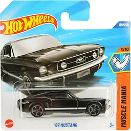 Базова машинка Hot Wheels Muscle Mania67 Mustang чорна (5785) JBB13-N521  