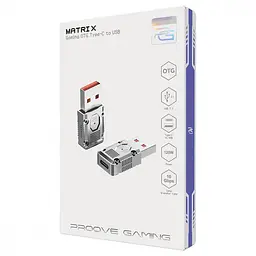Перехідник Proove Gaming Matrix OTG Type-C to USB silver (HBMA00012006) - мініатюра 2