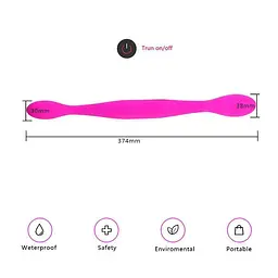 Вібратор двосторонній для точки G Toy Joy Infinity силіконовий 37,4 см рожевий - мініатюра 7