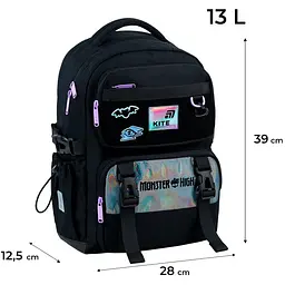 Набір: рюкзак + пенал + сумка для взуття Kite Monster High 1022 MH (SET_MH26-1022M) - мініатюра 6