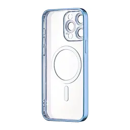 Чохол Ductil Metallic Edge with MagSafe (Protected Camera & Lens) iPhone 15 Pro Max Light Blue - мініатюра 3