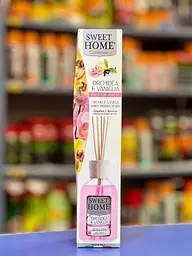 Аромадифузор для дому ароматизатор Sweet Home Orchid and Vanilla Орхідея та ваніль 100 мл