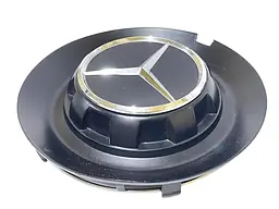Емблема ковпака Mercedes-Benz S CLASS W222 D=147 мм посадковий D=137 мм Чорна OEM C-1028 (Завод) - мініатюра 2
