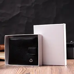 Чоловічий шкіряний портмоне ST Leather 11,3х9,5х2 см acs0028280 - мініатюра 9