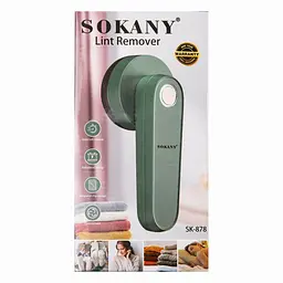 Машинка для видалення ковтунців Sokany SK-878 акумуляторна, зелений Sokany SK-878 - мініатюра 9
