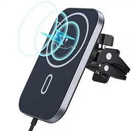 Автомобильное беспроводное зарядное устройство Choetech T200F201BK MagSafe QI 15Вт - мініатюра 1