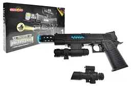 Іграшковий пістолет зі світловими та звуковими ефектами Firepower Imitate True 828B, в коробці р.29, 2х14, 5х3, 8см