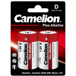 Батарейка Camelion D LR20 Plus Alkaline * 2 (LR20-BP2)