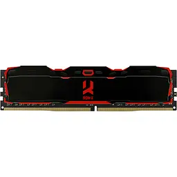 Модуль памяти DDR4 Goodram Iridium X 8GB 3200MHz Black (IR-X3200D464L16SA/8G) [148726]