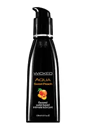 Їстівний лубрикант зі смаком персика Wicked Aqua 120 ml