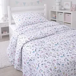 Підковдра MirSon Ranforce Elite Tiny Unicorn pink 200х220 см (2200012579848)