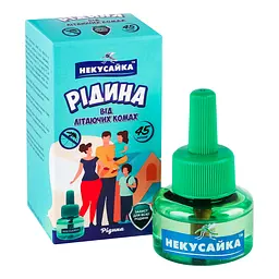 Рідина для електрофумігаторів Некусайка Від літаючих комах без запаху 45 ночей 30 мл - мініатюра 2