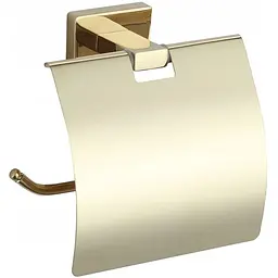 Тримач туалетного паперу з кришкою VBI Mercury gold VBI-040213GL, Золотий