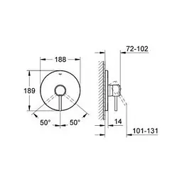 Змішувач для душу Grohe Atrio 19463001, Хром - мініатюра 2