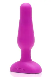 Анальна пробка B-Vibe Vibrating Novice Plug 10 см (рожевий) - мініатюра 4