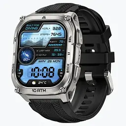 Смарт-годинник тактичний Kospet Tank M4 Silver (KTM0004S) - мініатюра 2