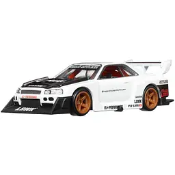 Автомодель Hot Wheels Boulevard Nissan Skyline Super Silhouette LB-ER34 біла з чорним (GJT68/HKF21) - мініатюра 2