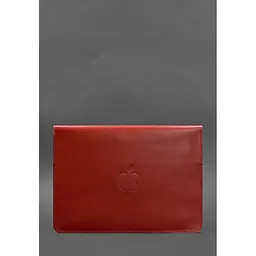 Шкіряний чохол-конверт BlankNote на магнітах для MacBook 13 Червоний - мініатюра 2