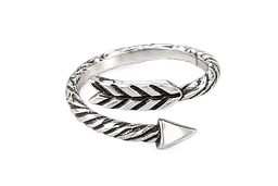 Срібна каблучка Jewellery Continent "Стріла" з чернінням 21.5 (К-0854)