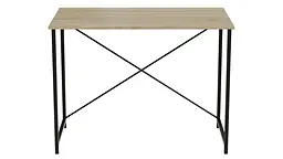 Стіл письмовий Line Лайт Ferrum-decor 750x1000x600 Чорний метал ДСП Дуб Сонома 16 мм (FRD-104846) - мініатюра 7
