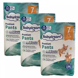 Дитячі підгузки-трусики Babydream Premium 7 XXL, (17+ кг), 48 шт