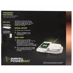 Бездротовий зарядний пристрій для телефона Duracell PowerMat Білий - мініатюра 4