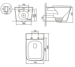 Унітаз підвісний Qtap Tern Ultra Quiet, з сидінням Slim Duroplast/ Soft-close/ Quick relase QT17332303ASSG - мініатюра 8