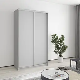 Шафа-купе дводверна MebelStar Стандарт AL 2ДСП 120x60x210 см Сіра мишка (MBS-4313)