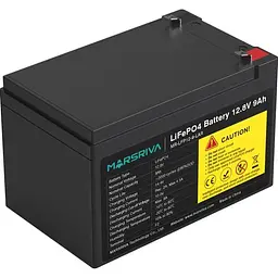 Акумуляторна батарея для ДБЖ Marsriva LiFePO4 12.8 V / 9 А*ч (MR-LFP12-9-LAR) - мініатюра 3