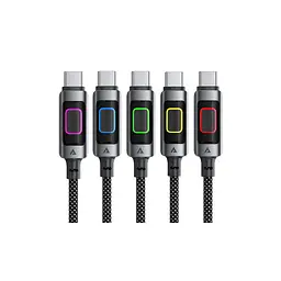 Дата кабель USB 2.0 AM to USB-C 1.2m 60W black Acefast (6974316284673) - мініатюра 5